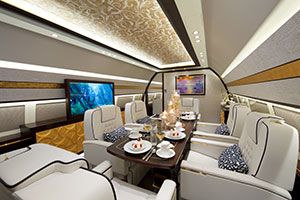 Comlux Completes Its 11th VIP Cabin Interior on a BBJ