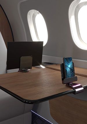 Embraer and INGENIO Aerospace Partner to Develop Table Tablet Holder for Phenom 300E Aircraft