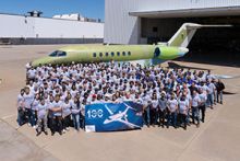 Textron Aviation Celebrates 100th Flagship Cessna Citation Longitude Production Unit